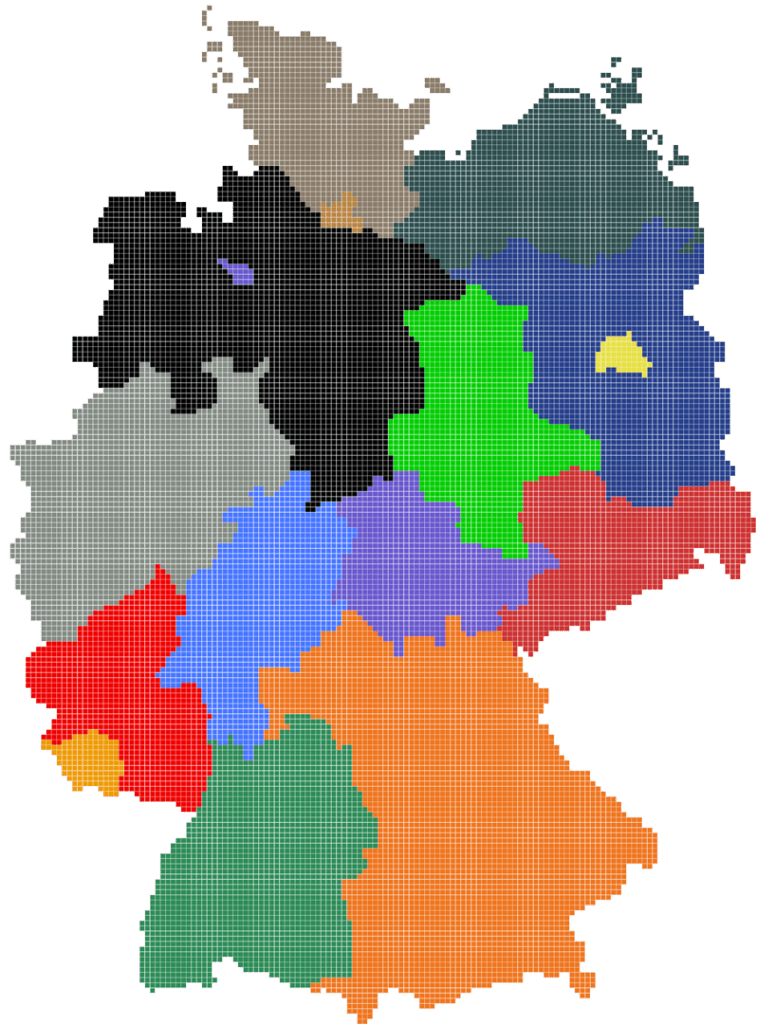 Karte Deutschland Regionen